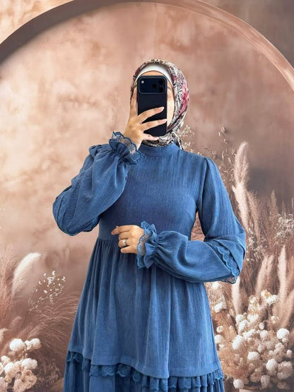 🚨 جديد VIORRA 2026! عباية الدونتيل طبقات اللي غادي تخطف ليك الأنظار ✨